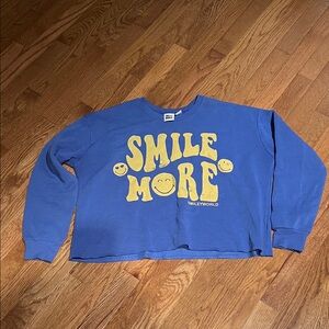 Smiley World small cropped sweatshirt